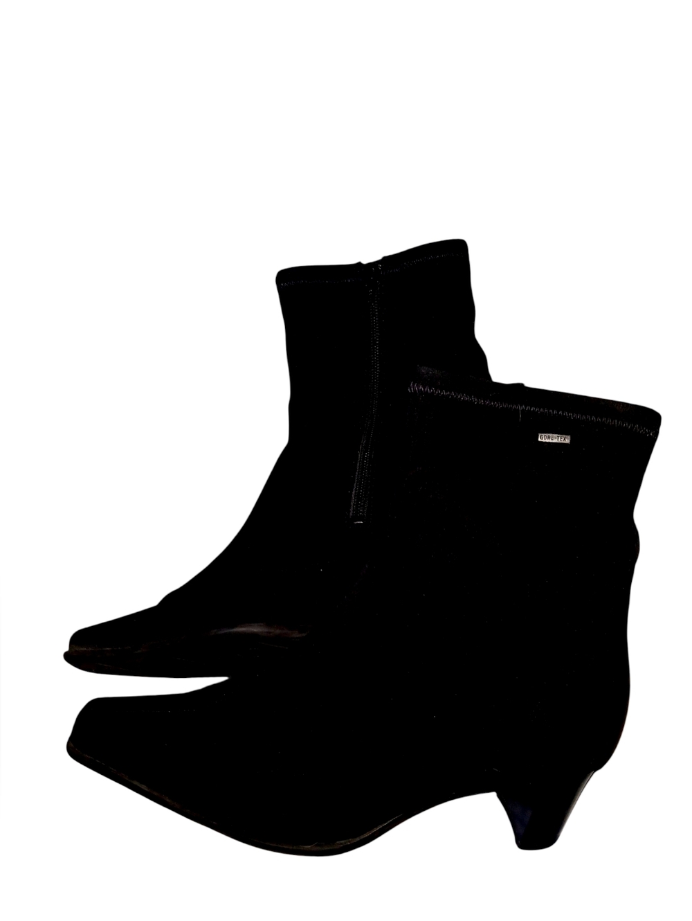 Women’s HOGL GoreTex ZipUp Cloth Ankle Booties W/ Squared Toe Size 5EU/7.5US